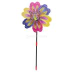 子供 おもちゃ 風車 屋外遊具 ウインドスピナー ガーデン 庭の装飾 防水 2種類 カラフル ピクニック - 蝶