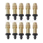 10個の銅製ミストノズル4 / 7mm調節可能なホースミストノズル屋外