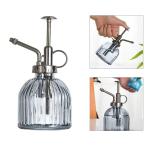 植物ミスターガラススプレーボトル小さなじょうろ.レトロな屋内じょうろ灰色