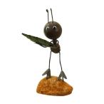 アリの置物像ホームオフィスデスクトップ装飾装飾品の葉を運ぶ