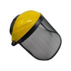  цепная пила обрезка full-face защита протектор steel сетка козырек желтый 
