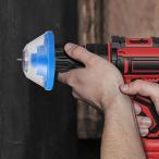 パンチング ドリル ダストカバー 再利用可能 電動ハンマーパーツ ダストボウルデバイス ブルー