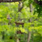 風のチャイムケージアクセサリーと鳥の餌箱の洗面台、フードディスペンサー鉄の鳥の鳥のバードウォッチャーハチャードワイルドバード