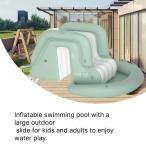 надувной бассейн скользящий, детский вода игрушка, портативный складной, легко ....., износостойкость, веселый игра, сопутствующие товары, бассейн сопутствующие товары 