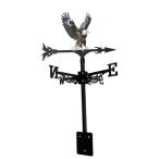 アイアンイーグル風見鶏 ヴィンテージ 回転式風見鶏 屋外ガーデン芝生用 C