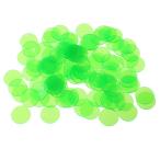 プラスチック ポーカーチップ ビンゴ ゲーム マーカー キッズ おもちゃ パーティー用品 5色選べる - 緑, 500個