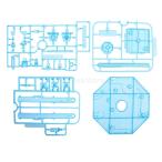 プラスチック アクションベース ディスプレイサポート ディスプレイラック 1/100 MGガンダムフィギュア適用 全4色 - 青