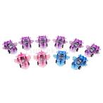 10個 ミニ ヘリコプター模型 飛行機モデル 引き戻す