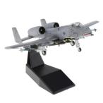 1:100 スケールA-10 攻撃飛行機戦闘機モデル-ダイキャスト航空機飛行機-ミニホームオフィス装飾
