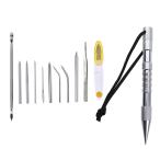  нержавеющая сталь сталь pala код стежок игла комплект шиповки Flat na- игла 1 2 шт серебряный 