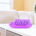 雲の形天気予報予測バロメーターボトル家の装飾紫