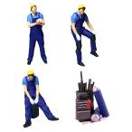  resin 1/64 Thai колено People машина модель фигурка roll Play фигурка украшение голубой A