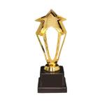  пластик золотой . Trophy Trophy cup черный основа праздник футбол для высота 27.5cm