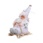  Santa Claus лыжи фигурка закрытый стол Santa Claus санки украшение оборудование орнамент белый 
