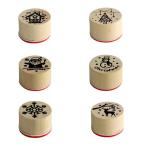 6 шт. из дерева штамп, happy Рождество штамп коллекция, детский Hori te- штамп, Рождество штамп комплект,