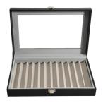 ショッピングプレミアムパッケージ ペンディスプレイボックス プレミアム多目的ペンコレクションケース ショップ ホームスタディ用 12グリッド