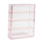ショッピングコレクターアイテム コレクターアイテム用ディスプレイケース ミニチュアフィギュア用ディスプレイキャビネット 彫像 ピンク