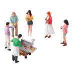 1/64スケールのミニチュアシーンフィギュア。ミニチュアBBQシーンフィギュア。ジオラママイクロ風景レイアウト用リアルなコレクターアイテム。