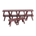 10 шт 1:12 кукольный дом мебель bench миниатюра bench стул DIY подарок retro симуляция модель мебель декортивный элемент двор Home 