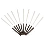 眼鏡の先端 20本セット 交換 チューブ シリコン製 シリコン テンプル ブラウン+ホワイト