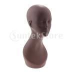  женский манекен head модель очки / шляпа / headset дисплей подставка Brown 