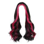 21 дюймовый длинный wave Karl парик синтетическое волокно elegant поэтому .te-to свадьба party rose красный высокий свет 