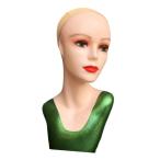  макияж 21.26 дюймовый Professional женщина манекен head парик волосы деталь колпак зеленый 
