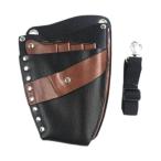 ショッピングヘアスタイリングツール 美容師用シザーバッグ はさみホルダー ヘアスタイリストツールバッグ PUレザーウエストポーチ 美容師用ウエストバッグ 美容師用