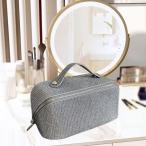 ショッピングヘアスタイリングツール オープンフラットトイレタリーポーチメイクアップメイクアップオーガナイザーは、ジム化粧品用のメイクアップバッグ旅行化粧品バッグをハンドル化し、ハンドル