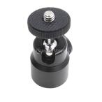 カメラに対応 360度 回転 ミニ ボールヘッド 3/8ネジ マウント スタンド  カメラアクセサリー ブラック
