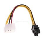 Perfk PCI-e 4 булавка -6 булавка дисплей повышение графика видео электрический кабель долговечность совместимость 
