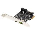 Fenteer PCI-e → U3.1  タイプ-C  拡張カード/PCIe → U 2.4A  高速充電+19PIN