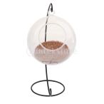 Perfeclan попугай птица стекло прозрачный лампочка форма подвешивание симпатичный гнездо теплый удобный коврик имеется 