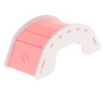  хомяк игрушка, из дерева. swing Bridge лодка, маленький домашнее животное розовый. веселый развлечение. движение игрушка 