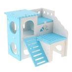  хомяк house клетка из дерева. маленький животное vi la шляпа играть игрушка синий 