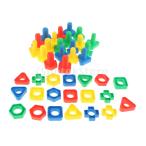 ショッピング教育玩具 5セットカラフルなオウムの教育玩具オウムBoltsnナットとボルトのおもちゃ