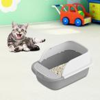  кошка для туалет box туалет портативный большой Space anti Splash semi Crows do tray серый 52cmx36cmx21.5cm