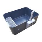  для домашних животных туалет tray кошка для туалет . кошка защита от влаги клетка open top кошка для туалет глубокий серый 