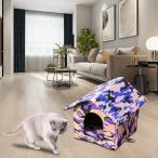  наружный кошка house удален возможность атмосферостойкий Kitty ракушка ta- средний двор Kitty 45cmx40cmx45cm