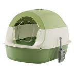  с капюшоном . кошка для туалет крышка имеется долговечность. есть совершенно воздухо-непроницаемый type кошка для туалет совок имеется зеленый 