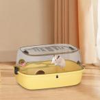  large hamster cage portable .. raw . ground small animals ba knee lato yellow Basic model 