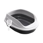  для домашних животных туалет туалет высокий сбоку . хомяк ba колено салон кошка для туалет черный 45cm