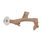 吸盤木製止まり木おもちゃ休憩用はしご ハチドリ インコ オカメインコ用 15cm