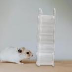 ハムスタークライミングおもちゃケージアクセサリーアクリルラダーブリッジマウススナネズミ用 L