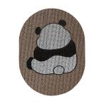 クライミング猫用スクラッチマット グラインドクロー 粘着式 多目的猫用スクラッチャー かわいいパンダ