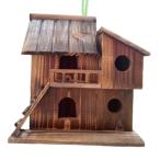  наружный для bird house из дерева подвешивание ниже гнездо коробка средний двор для наружный сад L