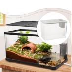  рептилии аквариум террариум прозрачный рыба разведение для бойцовая рыбка ящерица для белый крышка имеется 