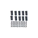  домашнее животное клетка забор фиксация зажим пряжка premium крепкий забор коннектор черный 50 шт 