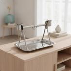  bird подставка нержавеющая сталь стол сверху подставка птица жердочка tray есть угол ножек крюк есть приманка вода cup есть компактный одна сторона установка простой перевозка удобный чистка легко закрытый разведение . применение 