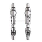 フィッシングリール シート デッキ 2本   ホイール ロッド クリップ ポールデッキ 調節可能  耐衝撃性 全2サイズ - L